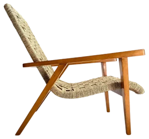 Armchair in Wood and Rope from Giuseppe Pagano, Italy, 1940s