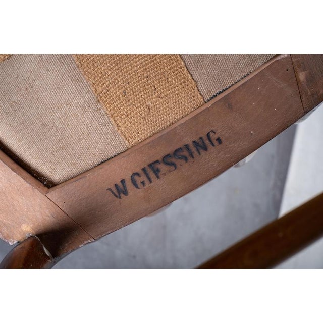 Art Nouveau Beechwood Café Chairs by W. Giessing, 1930s, Set of 6 For Sale - Image 10 of 11