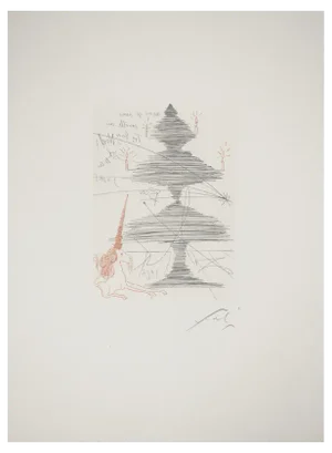 Salvador Dali, Unicorn Christmas Tree, 1965, Original Engraving