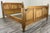 This charming Vintage French king size bed frame features beautifully carved floral details, bold panelled sections and a...