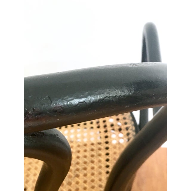 Bentwood Black & Cane Chairs A Pair Chairish