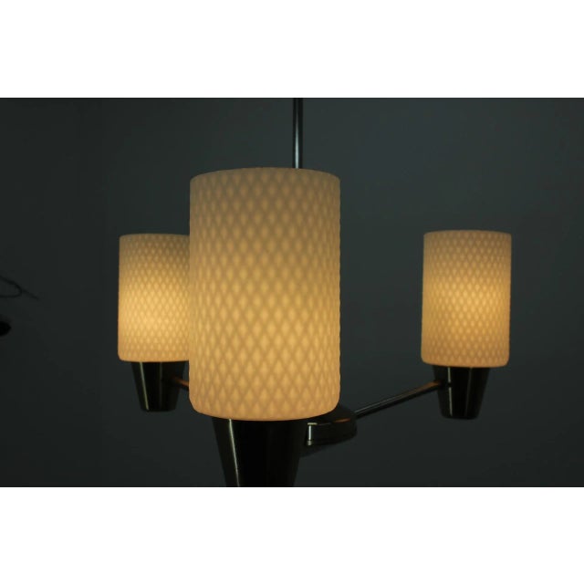 Mid-Century Modern Chandelier from Kamenický Šenov, 1960s For Sale - Image 3 of 11