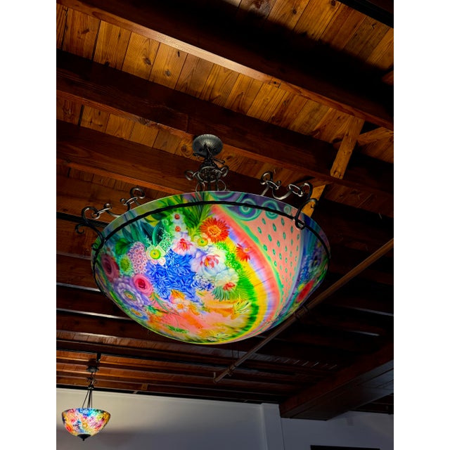 2010s Original Ulla Darni Signed Rainbow Chandelier For Sale - Image 5 of 16