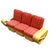 Restored Mid-Century10 Strand Square Pretzel Rattan 3-Seater Sectional Sofa For Sale - Image 4 of 5