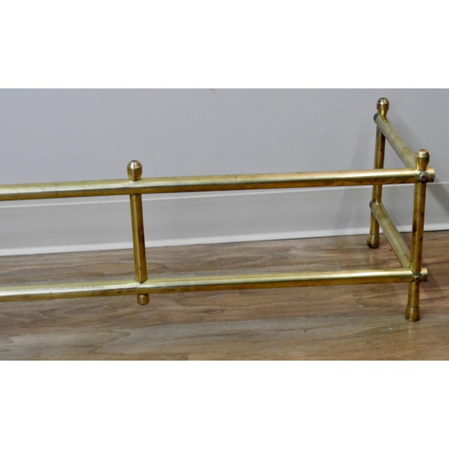 This beautiful 20th century solid brass fireplace surround is simple. Clean lines with a statement. It starts on a small...