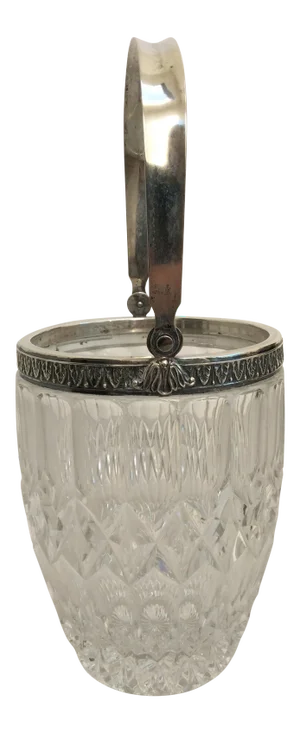 Sterling Silver & Crystal Ice Bucket