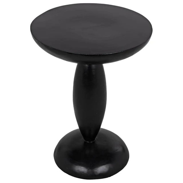 Mid-Century Modern Adonis Side Table, Hand Rubbed Black For Sale - Image 3 of 5