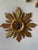 1950s French Petite 11" Giltwood Sunburst Wall Mirror For Sale - Image 17 of 18