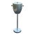 Mid-Century Aluminum & Chrome Champagne or Ice Bucket Stand For Sale