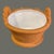 Late 20th Century Vintage Italian Hand Decorated White Grapes Glazed Terra-Cotta Basket Planter For Sale - Image 5 of 9