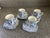 Takahashi Tea Set in Phoenix Blue and White with Bird and vine motif.