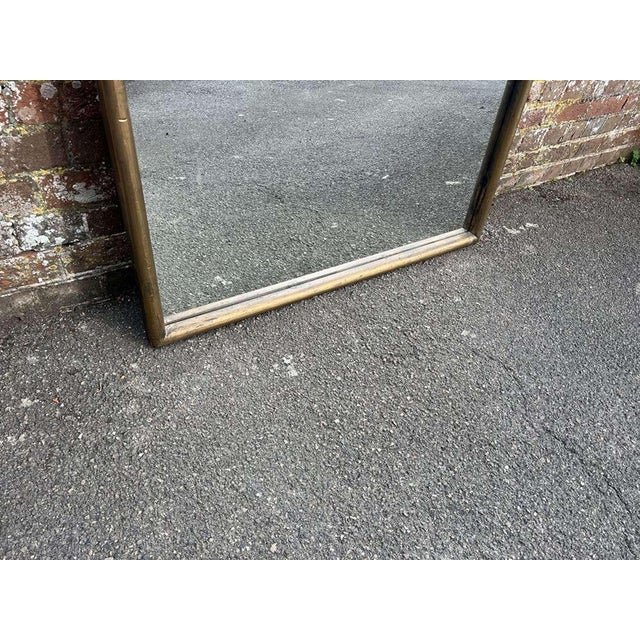 Large Antique 19th Century French Original Gilt Bistro Mirror For Sale - Image 5 of 8