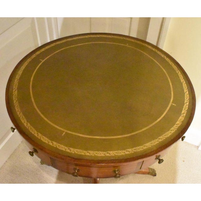 English 19th Century English Regency Drum Table For Sale - Image 3 of 7