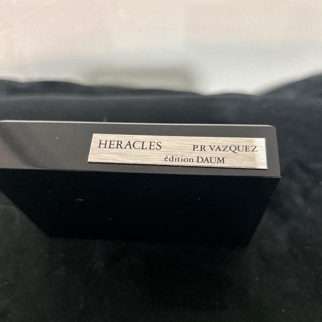 1980s Daum Crystal Hercules by Vasquez For Sale - Image 6 of 8