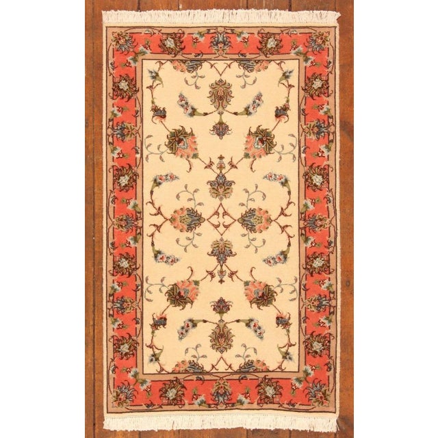 Textile Middle Eastern Rug in Wool For Sale - Image 7 of 8