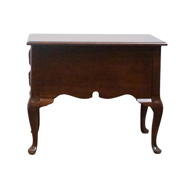 Bassett Furniture Solid Cherry Traditional Style 21" Accent End Table For Sale - Image 10 of 12