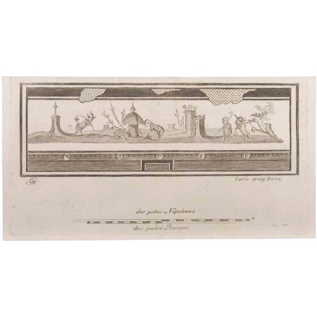 Landscape with figures and animals is an etching realized by carlo oraty (18th century). The etching belongs to the print...