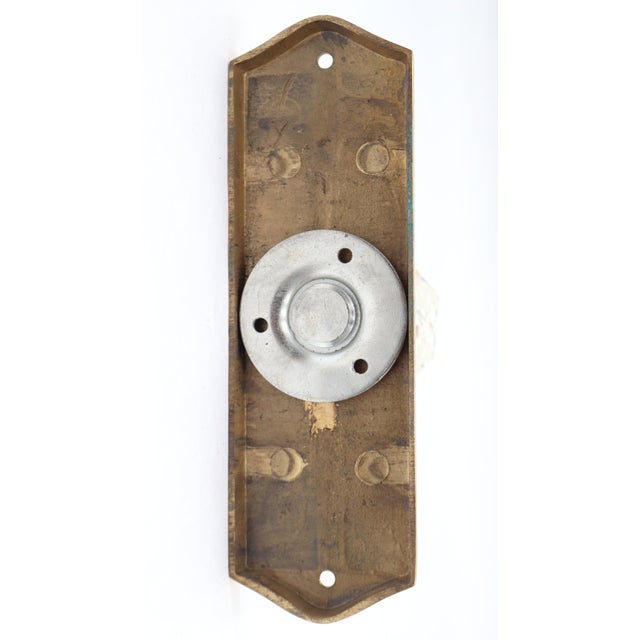 Modern Faceted Glass Dummy Door Knob Set For Sale - Image 6 of 6