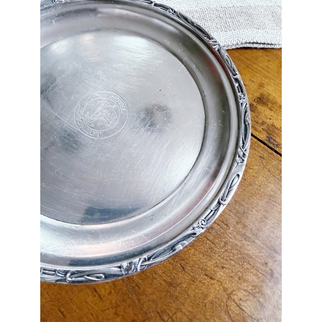 Traditional Antique Silver Plated Tray From the Argonaut Hotel in San Francisco Ca For Sale - Image 3 of 4