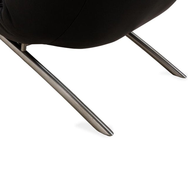 Jonas Lounger in Black Leather from Koinor For Sale - Image 9 of 16