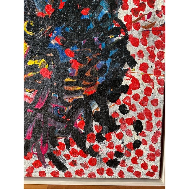 Wood Original Peter Keil Painting Dated 1999 For Sale - Image 7 of 8