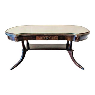 Vintage Theodore Alexander Kidney-Shaped Cocktail Table For Sale