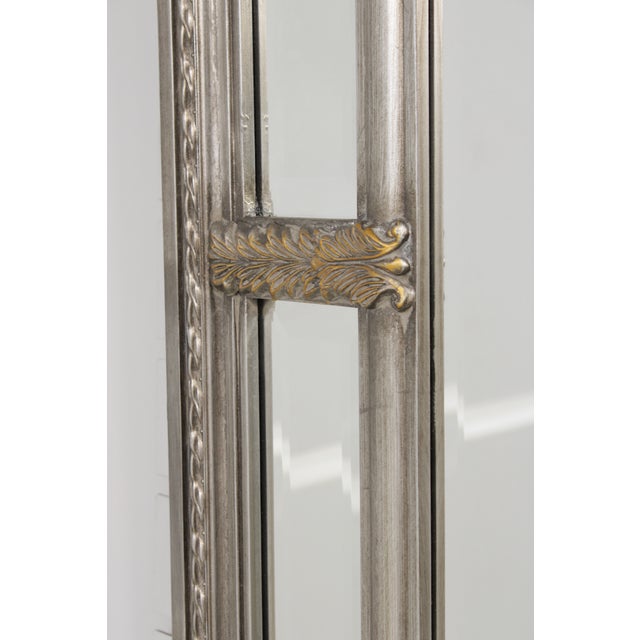 Basset Rectangular Silver Multi Panel Mirror For Sale - Image 9 of 14