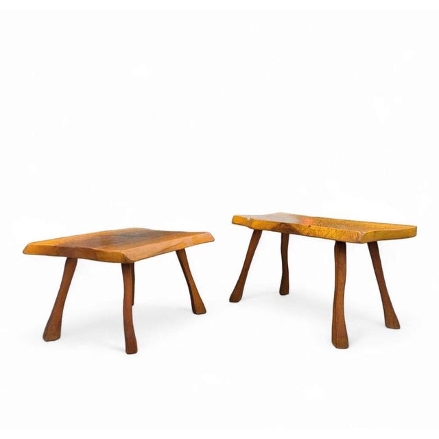 Brutalist Mimesis Nesting Tables, 1960s, Set of 2 For Sale - Image 9 of 18