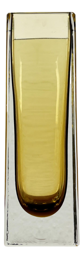 Mid-Century Model Kf 296 Minimalist Sommerso Glass Vase by Kaj Franck for Nuutajärvi Notsjö, Finland, 1965