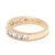 Stones: diamonds, 11 stones round brilliant cut 2.75 mm approximately 1 total carat G-H color, SI2-I1 clarity Ring Size 7...