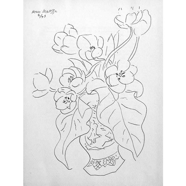 Original Henri Matisse Lithograph. 1944. Size : 25x32,8cm. Titled Tulips. Artwork is of a Numbered Limited Edition (no....