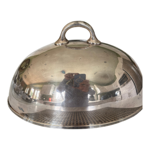 Antique Silverplate Meat Dome Cloche Food Cover