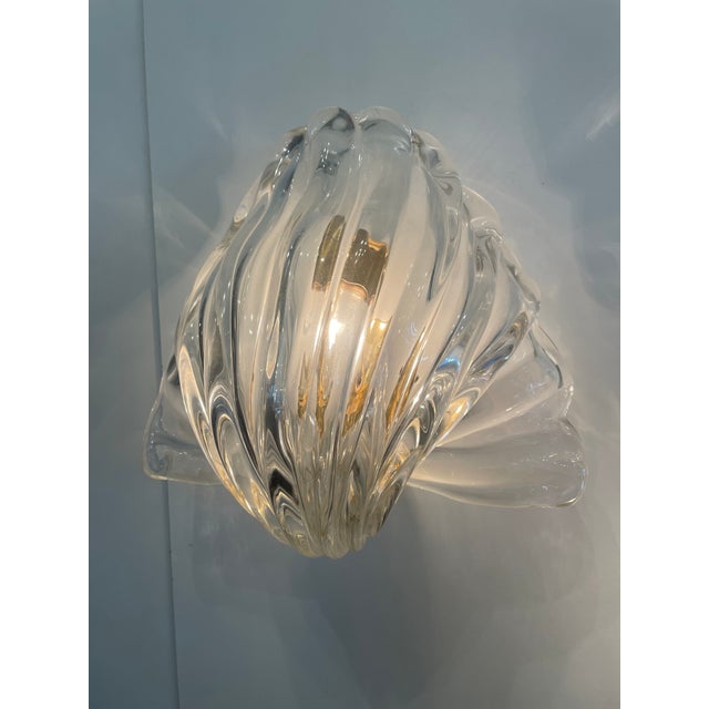 Murano Nancy Corzine Murano Glass Shell Wall Sconce For Sale - Image 4 of 8