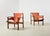 Pair of Trienna lounge chairs, designed by the Swedish architect Carl-Axel Acking in 1957. It was presented at the Milano...