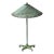Vintage Verdigris Copper Alloy Brutalist Star Table Lamp For Sale