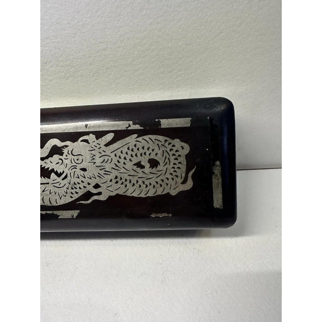 Japanese Shikki Lacquer Box with Dragon Motif, 1920s For Sale - Image 11 of 13
