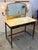 Mid 20th Century Mid 20th Century Hollywood Regency Brass and Onyx Dressing Table With Candelabra Mirror For Sale - Image 5 of 15
