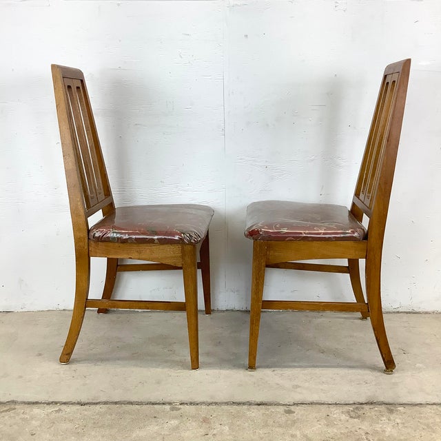 1960s Young Manufacturing Attributed Walnut Dining Chairs - Set of 6 For Sale - Image 9 of 18