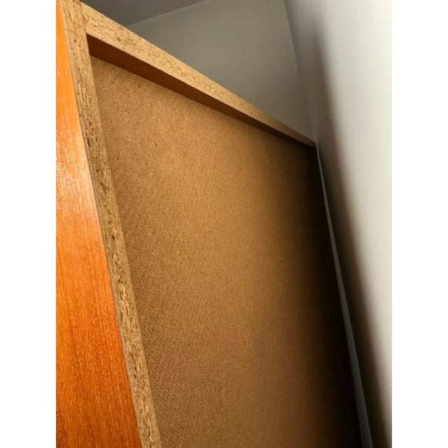 Danish Modern Teak Veneer Bookcase Wall Unit For Sale - Image 4 of 9