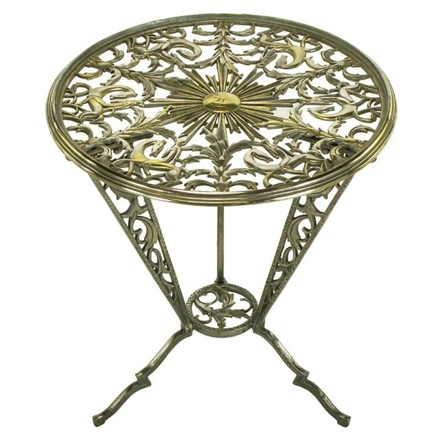 Rena Rosenthal Art Deco Cast Metal Table For Sale - Image 10 of 10