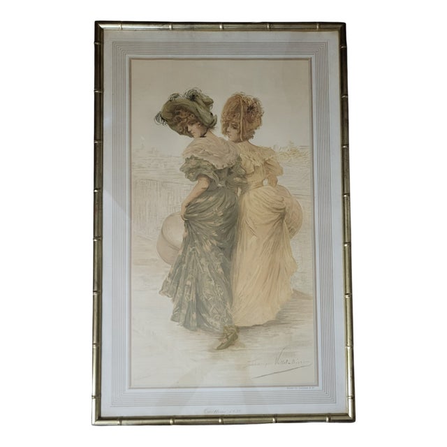 Frédérique Vallet-Bisson, Élégantes, 1900s, Lithographie For Sale