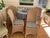 Contemporary Lloyd Loom Woven Dining Chairs With Custom Kravet Cushions-Set of 4 For Sale - Image 3 of 18