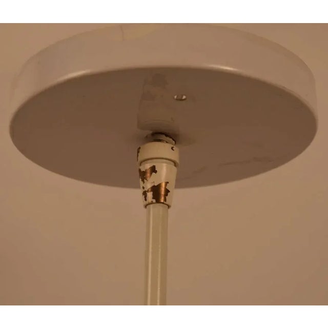 Pair of Plastic Cylinder Hanging Lights For Sale - Image 4 of 7