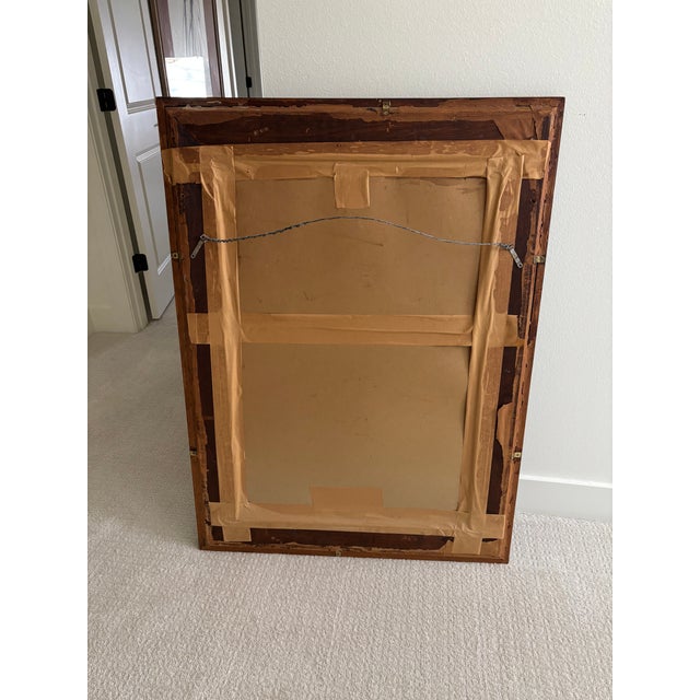 Antique Large Scale Early 19th Century American Empire Mahogany & Gilt Ogee Wall Mirror For Sale - Image 17 of 18
