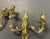 Chinoiserie 1940s Gilt-Bronze Chinoiserie Wall Sconces - A Pair For Sale - Image 3 of 4