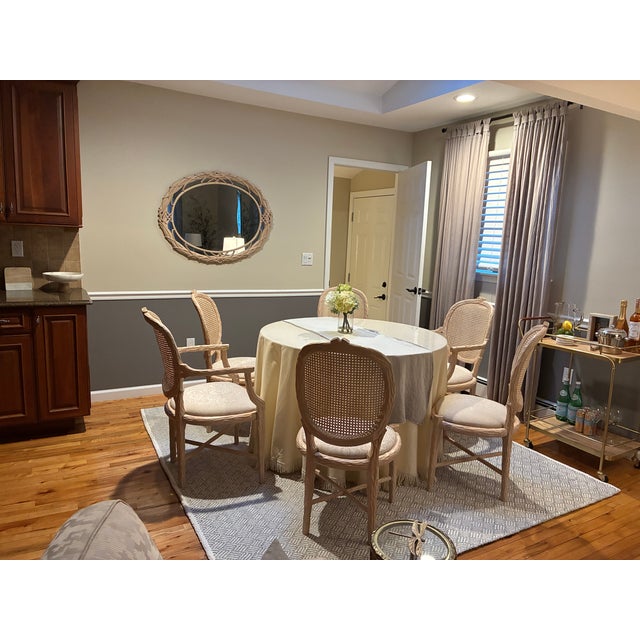 Vintage Carolina “Palm Frond” Oval Wall Mirror For Sale In New York - Image 6 of 16