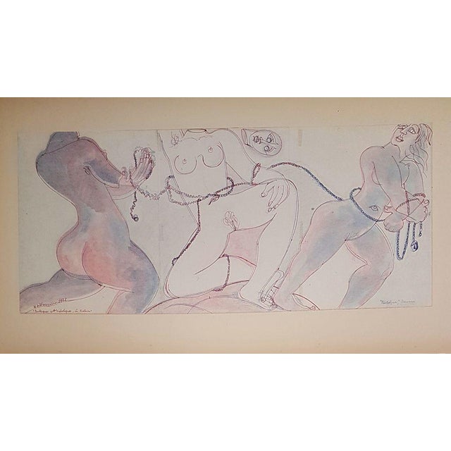 Early 20th Century The Slaves Drawings by Henry de Waroquier, 1938 For Sale - Image 5 of 5