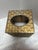 Brass Vintage Midcentury 1960s Brass Textured Tissue Box Cover For Sale - Image 8 of 8