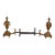 19th Century Pair of French Gilt Bronze Fireplace Chenets/Andirons For Sale