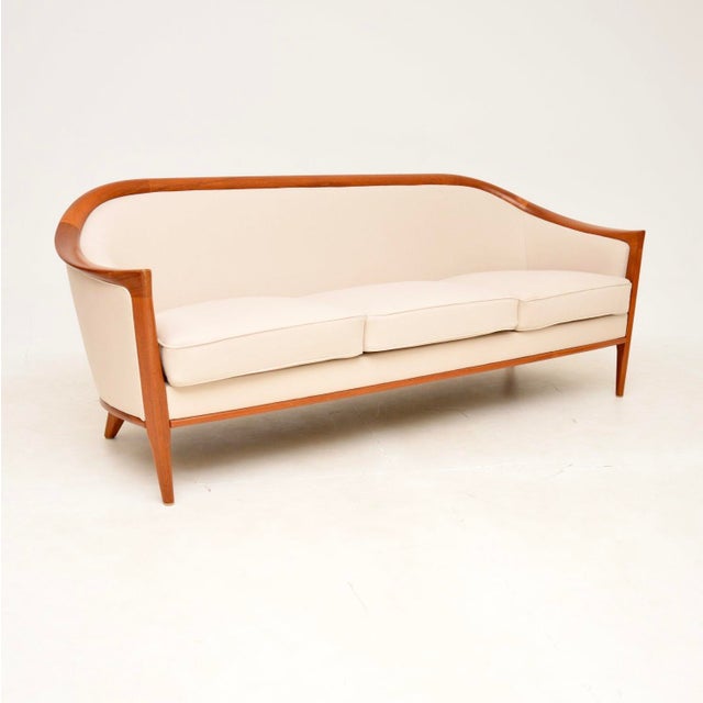 Vintage Swedish Teak Sofa attributed to Bertil Fridhagen, 1960s For Sale - Image 13 of 13